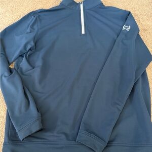 Peter Millar Men's Blue Quarter-Zip